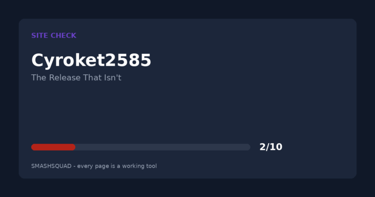 Cyroket2585 Release Date: The Product That Isn't Announced