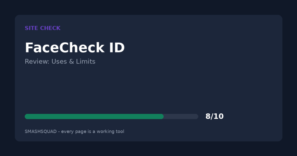 FaceCheck ID Review: Legit Uses, Limits, and the Line