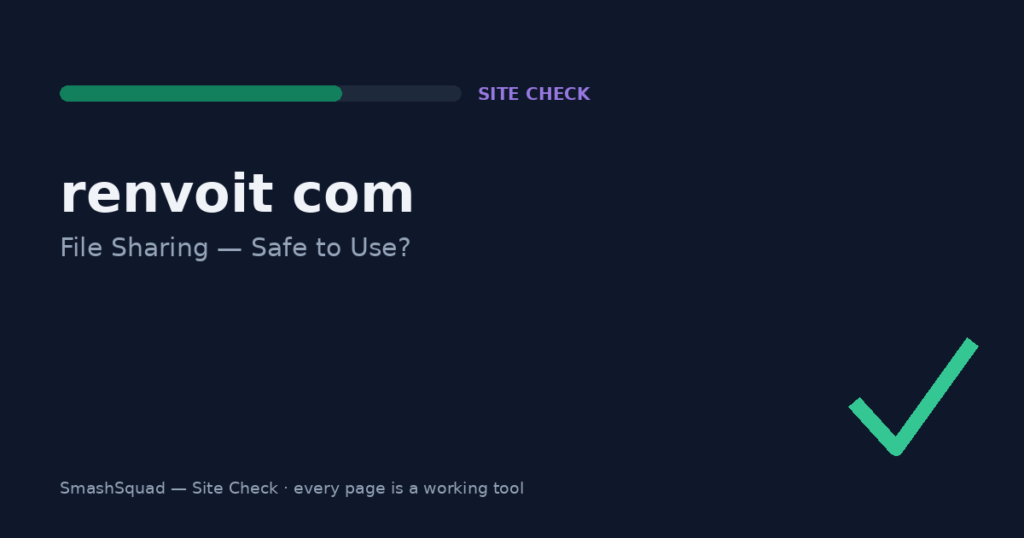 Renvoit Com: What It Is & Is That Shared Link Safe? Interactive Check