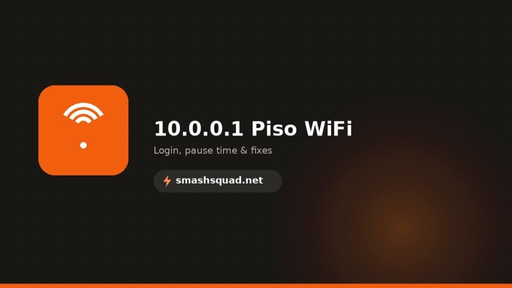 10.0.0.1 Piso WiFi — Login, Pause Time & Fix Guide