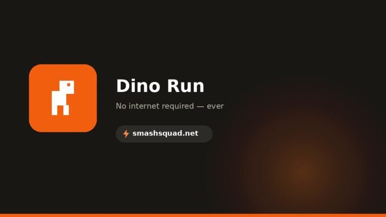 Dino Run — play the Chrome dinosaur game online without going offline