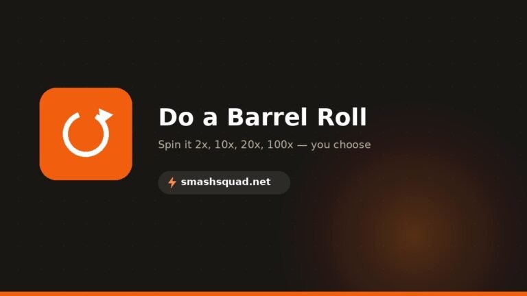 Do a Barrel Roll tool — spin the page 2x, 10x, 20x or 100x