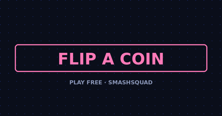 Flip a Coin — Free Online Coin Toss (1×, 10×, 100×)