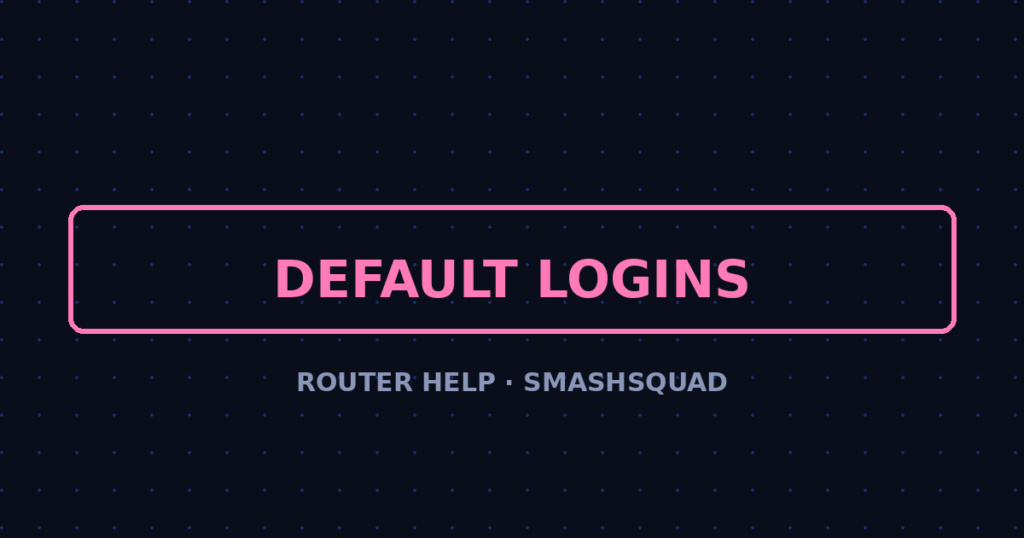 Default Router Passwords — Full List by Brand