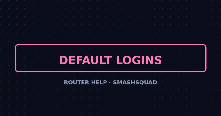 Default Router Passwords — Full List by Brand