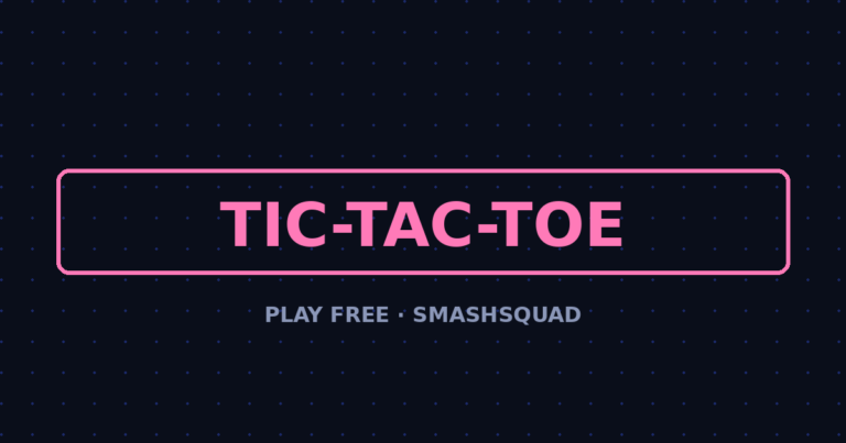 Tic-Tac-Toe — Play vs the Computer Free